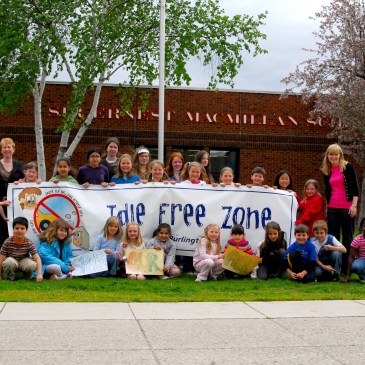 Idling campaign at local school