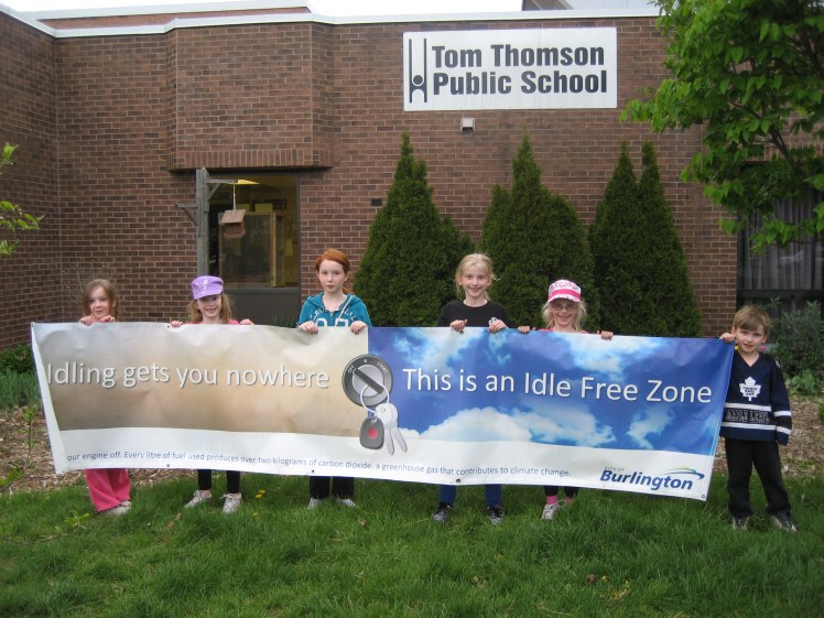 Idling awareness campaign at Tom Thomson School
