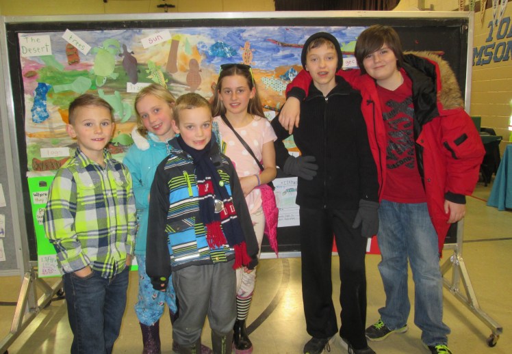 Students celebrating Eco Night