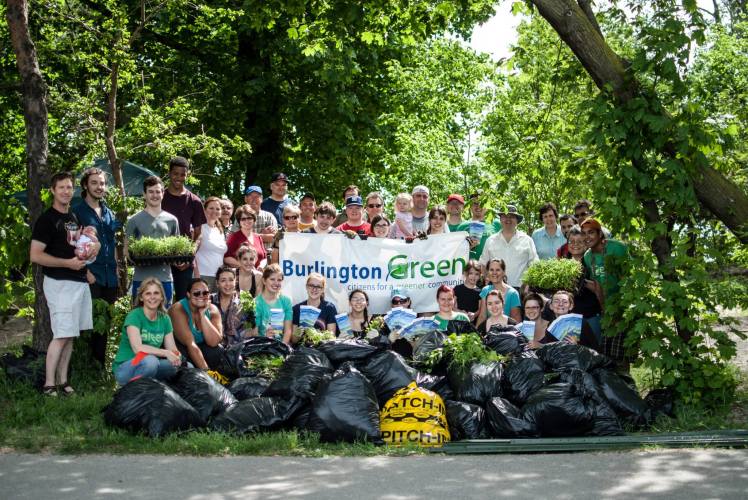 A group photo taken after a successful Green Up event