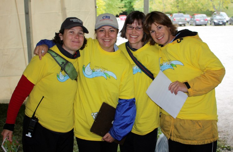 A few of the many volunteers required to run the Halton Children's Water Festival.