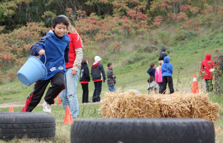 Students having fun.