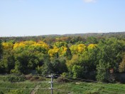 My view from the bucket truck at Burlington Hydro's Open House.
