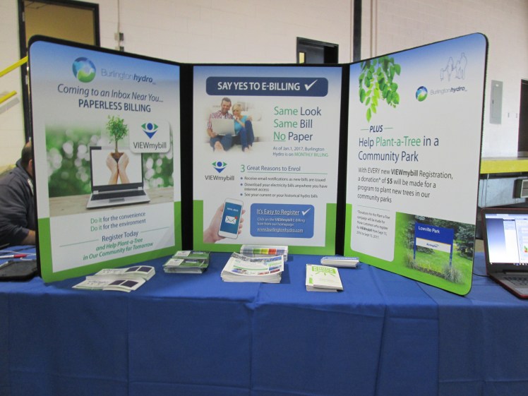 E-billing display by Burlington Hydro.