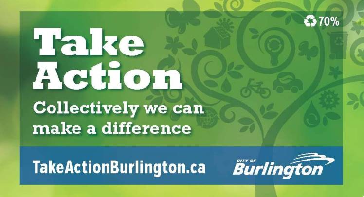 Take Action Burlington promotional magnet