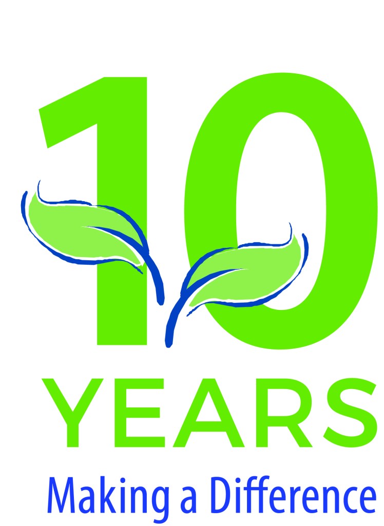 BurlingtonGreen's 10th anniversary logo. 