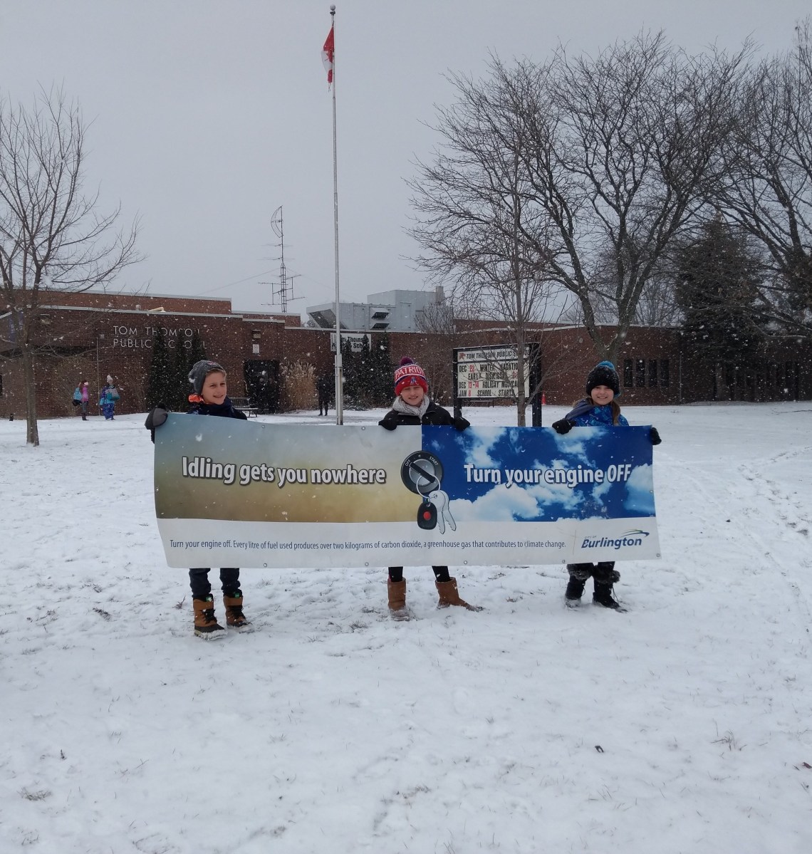 A back to school reminder for drivers. Turn your engines off while you ...