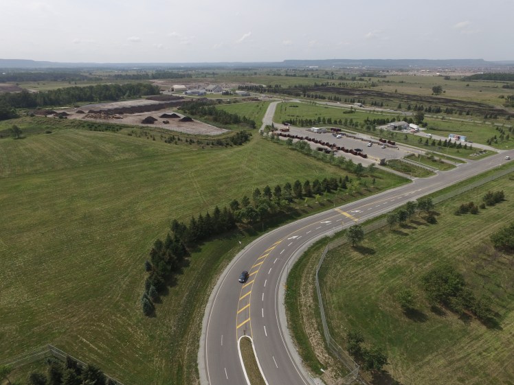 Aerial image of Halton Region Waste Management Site