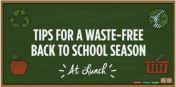 Poster regarding tips for a waste-free school season