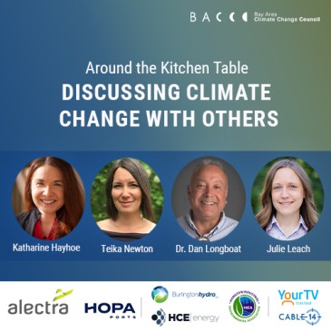 Promotional poster for Around the Kitchen Table: Discussing Climate Change with Others event