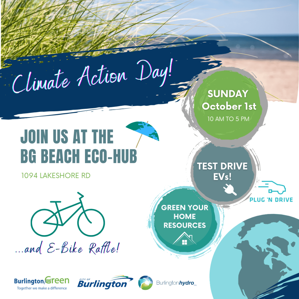 Poster promoting Oct. 1 event to test drive EVs and green your home