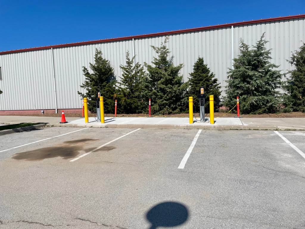 EV chargers at Appleby Ice Centre
