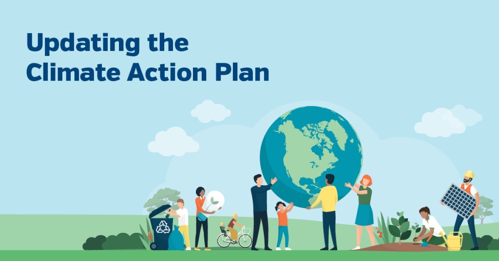 Image promoting the Climate Action Plan update